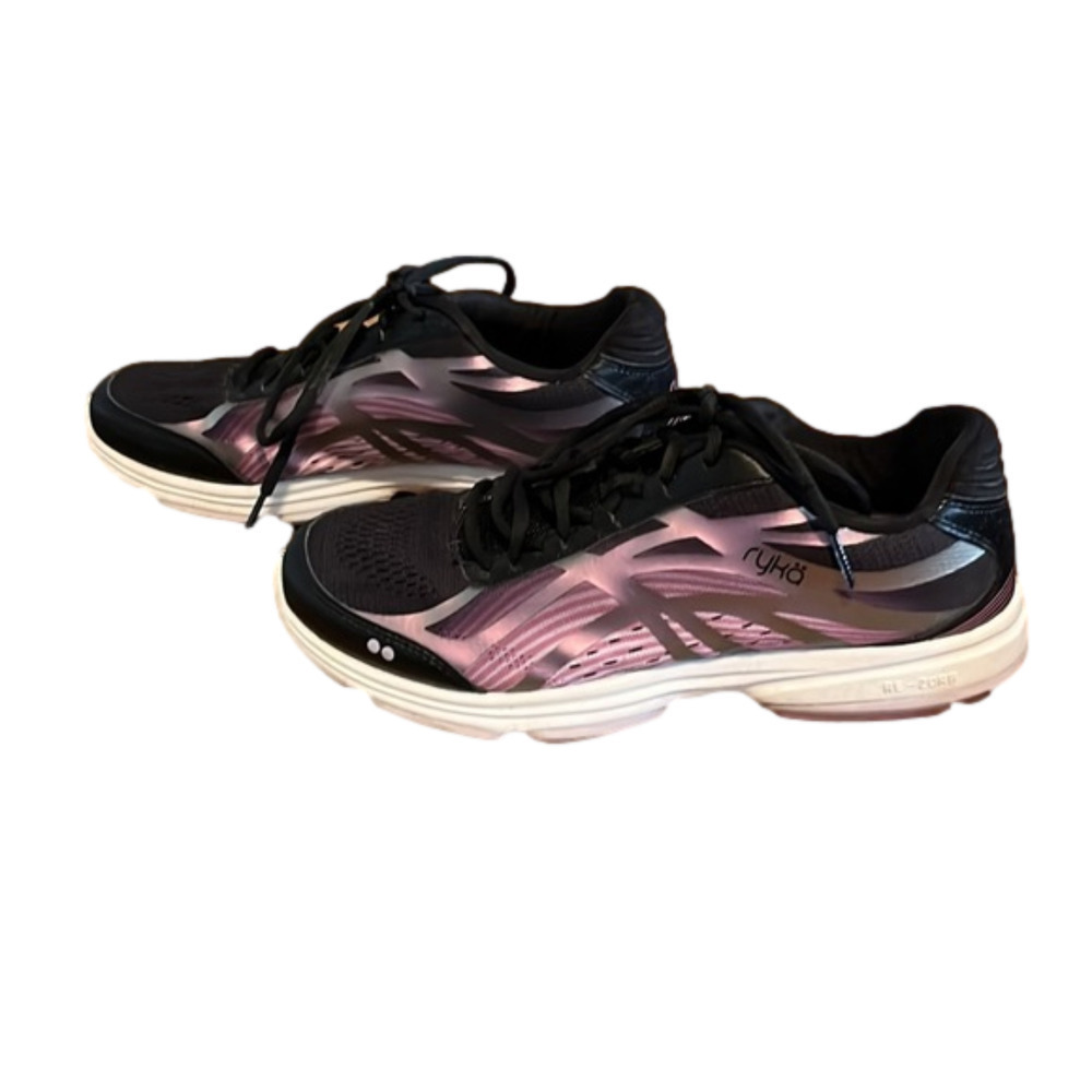 RYKA women’s sneakers, purple and black, size 10